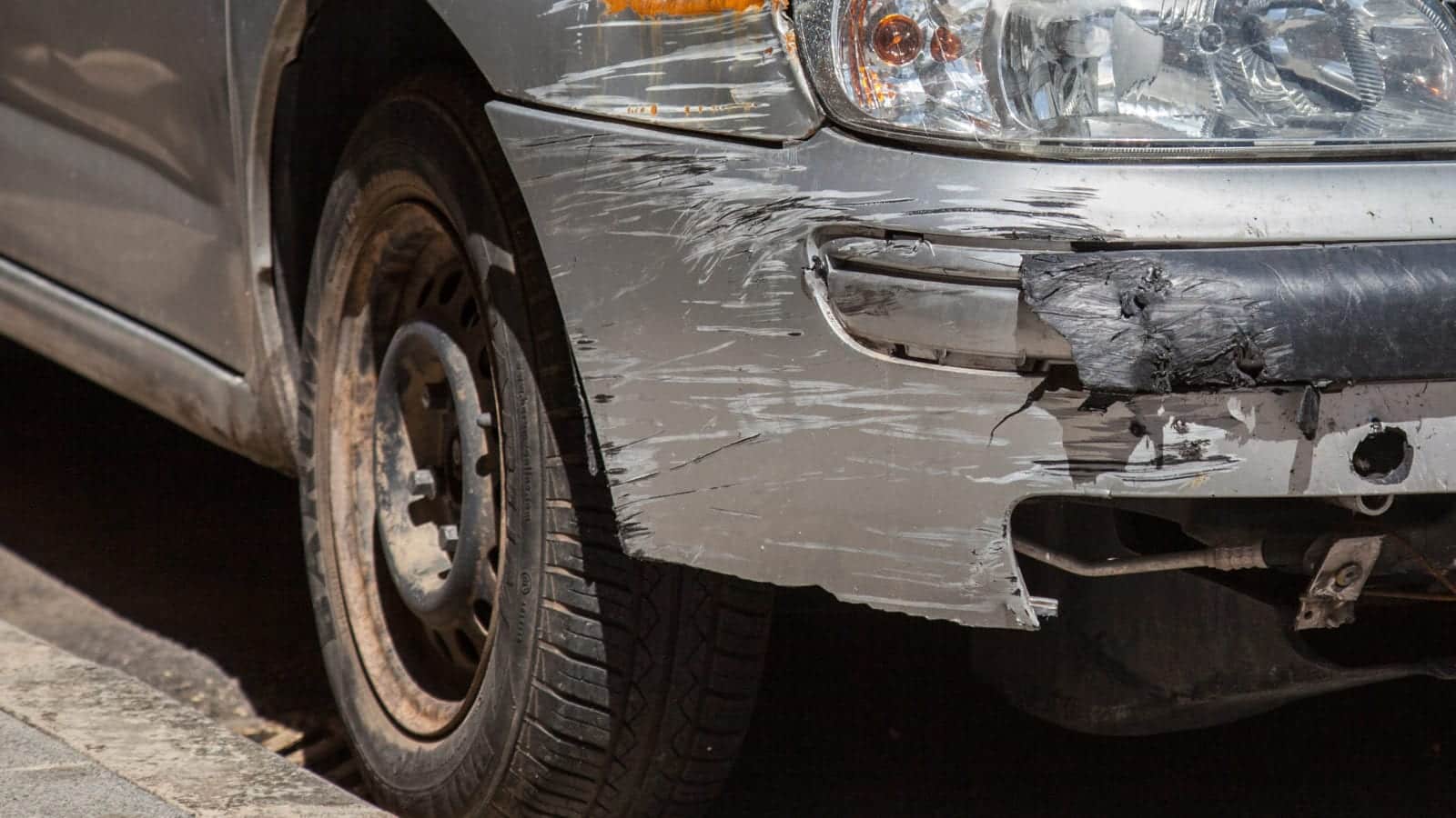 Damaged Car Stock Photo