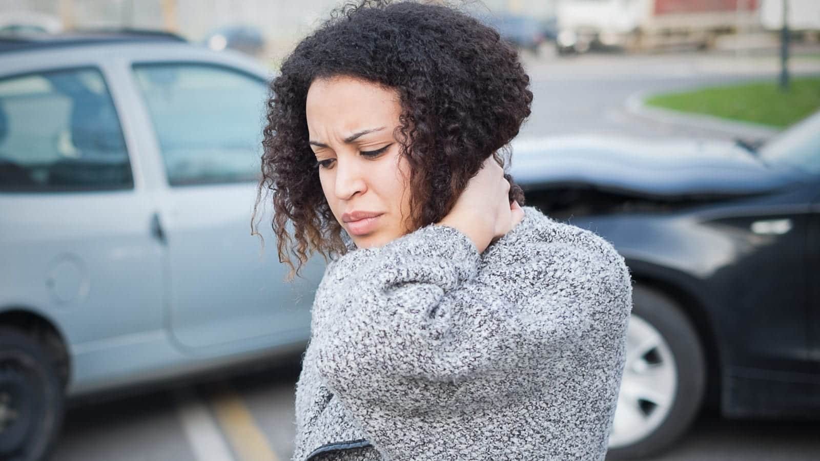 Injured Woman Stock Photo