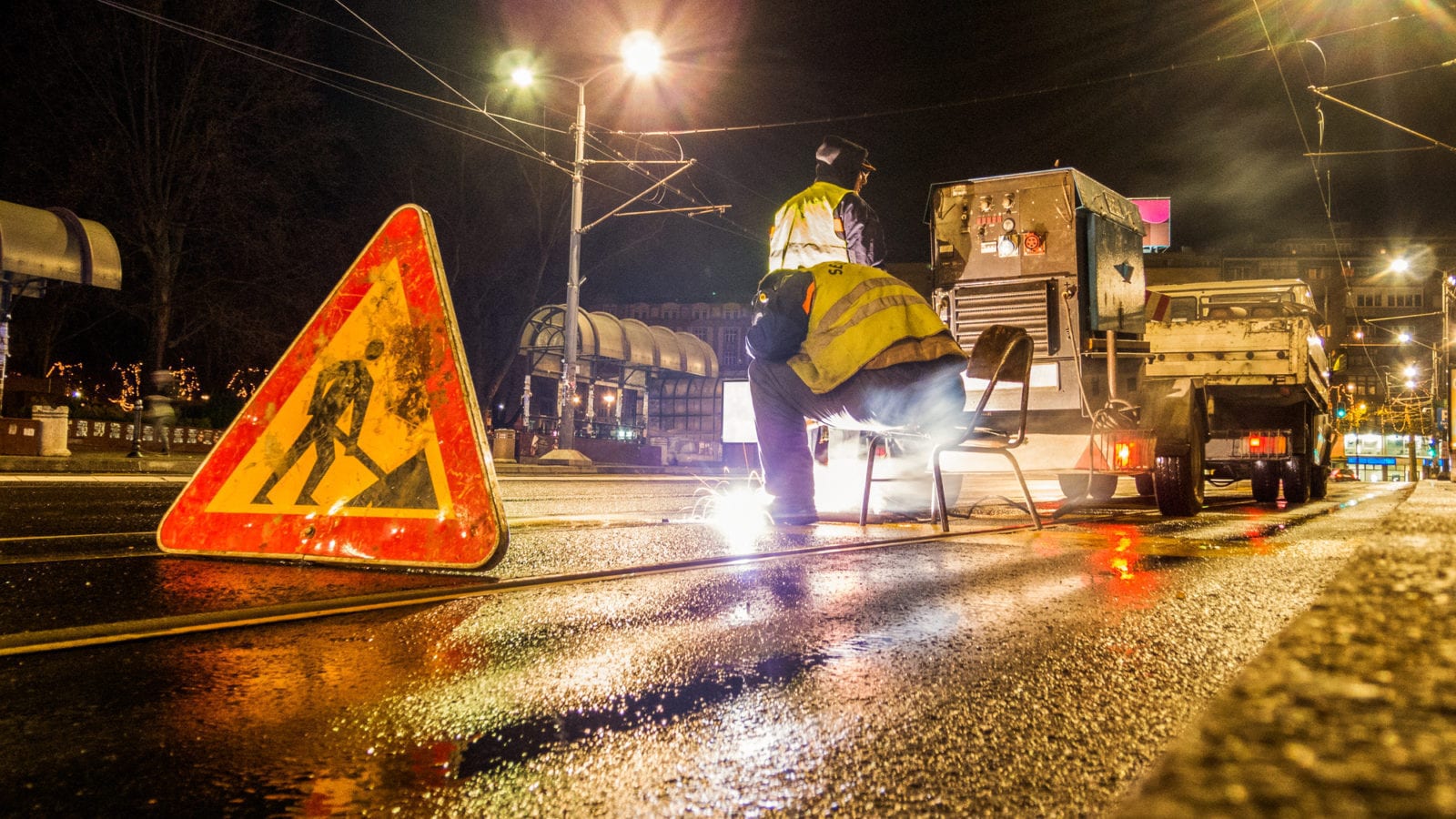 Road Construction Stock Photo