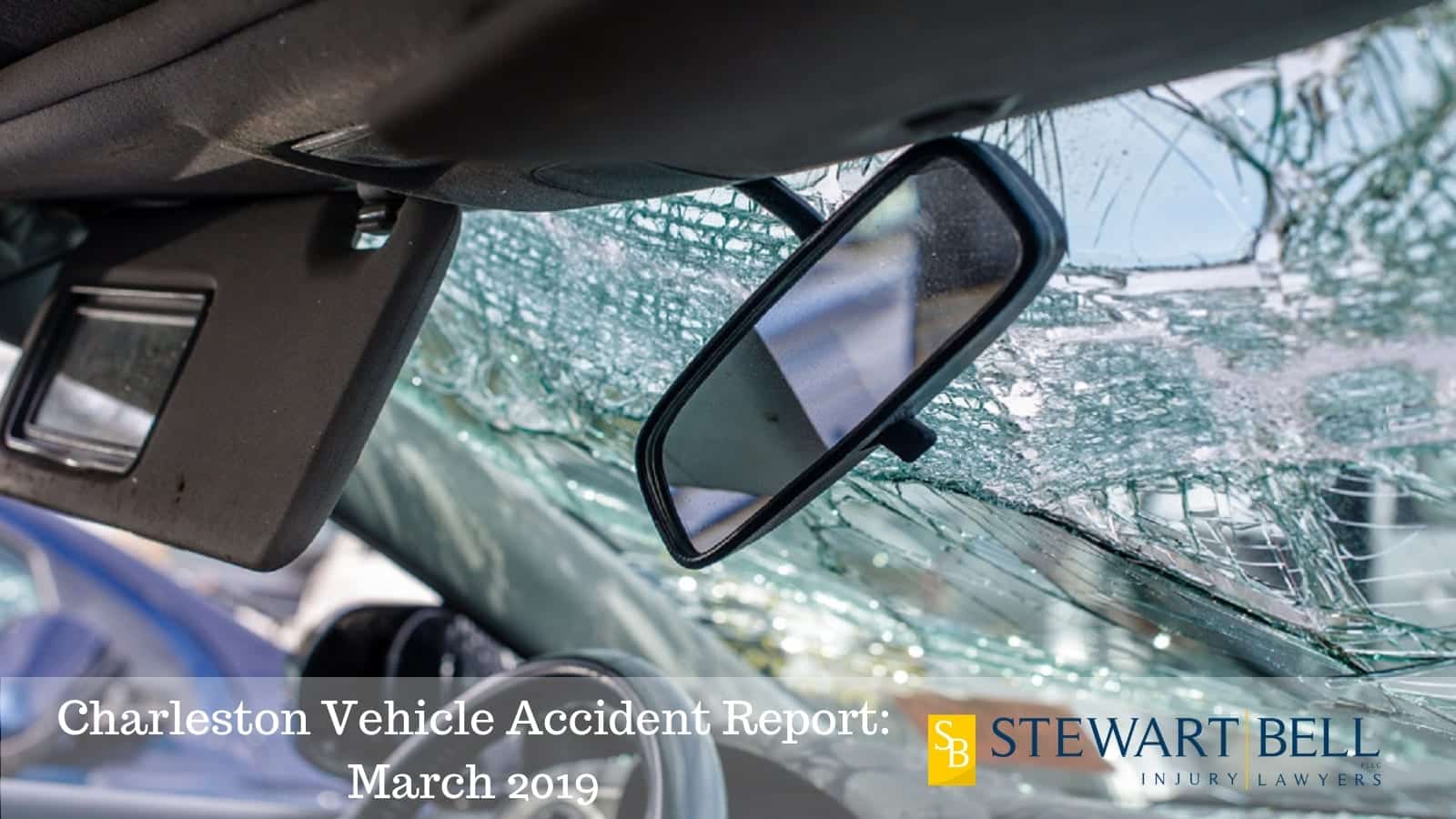 Broken Windshield After Car Accident Stock Photo