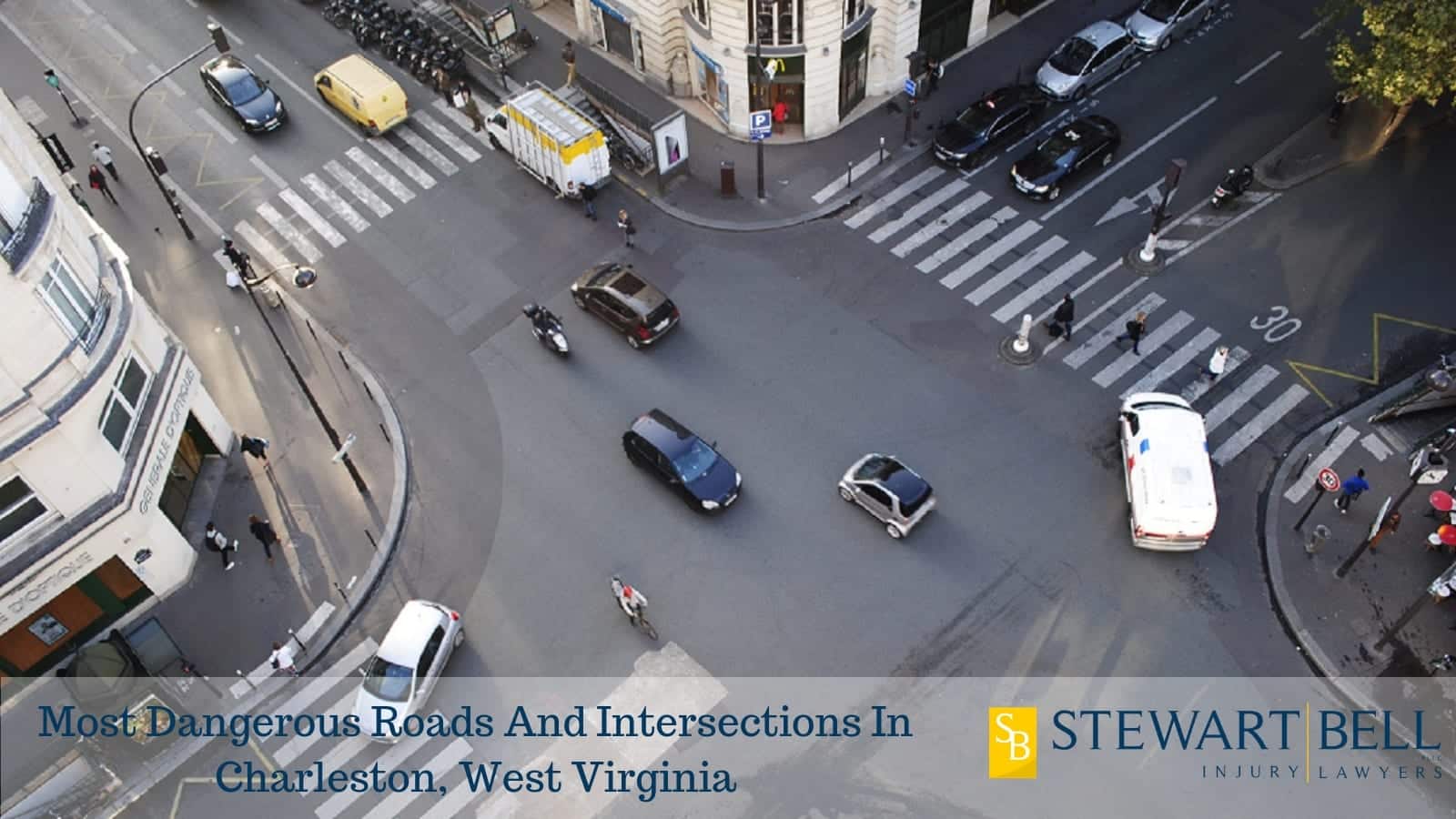 Busy Intersection Stock Photo