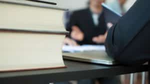 Stack Of Law Books Stock Photo